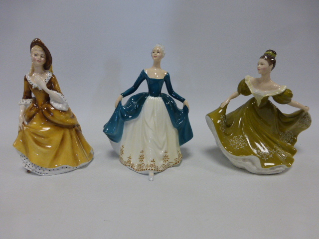 Three Royal Doulton Figurines to include 'Lynne' HN2329 modelled by Peggy Davies,