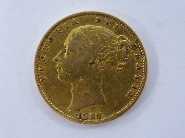 Gold full Sovereign Queen Victoria 1857