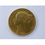 Gold full Sovereign Queen Victoria 1857