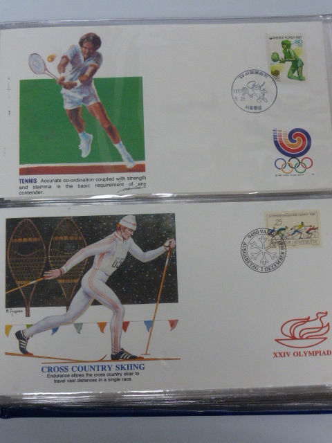 Stamps - 1988 Olympic Games FDC's, complete in special album, - Image 5 of 5