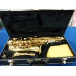 Alto Saxophone; "Evette Buffet Crampon" complete with case. Serial no 002609, R.O.C.