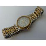 Ladies two tone stainless steel quartz Longines wristwatch, with circular dial,