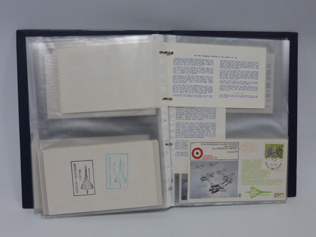 Collection of RAF First Flight Covers in RAF album,