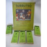 Boxed Subbuteo Continental Club edition set together with five boxed teams