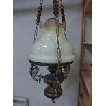 A Victorian style electric ceiling light