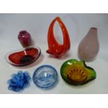 Collection of Art glass to include 1970'