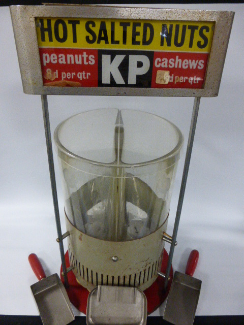 Original UK Vintage(electric) KP Hot Peanut & Cashew Nut Vending Machine complete with Two Original