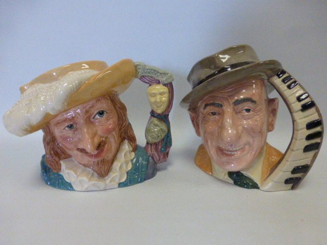 Two Royal Doulton large size character jugs, Scaramouche and Jimmy Durante