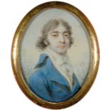 Heinrich Friedrich Füger
(1751–1818)
Bildnis des François de Le Febvre
Gouache auf Elfenbein
7 x 5.3