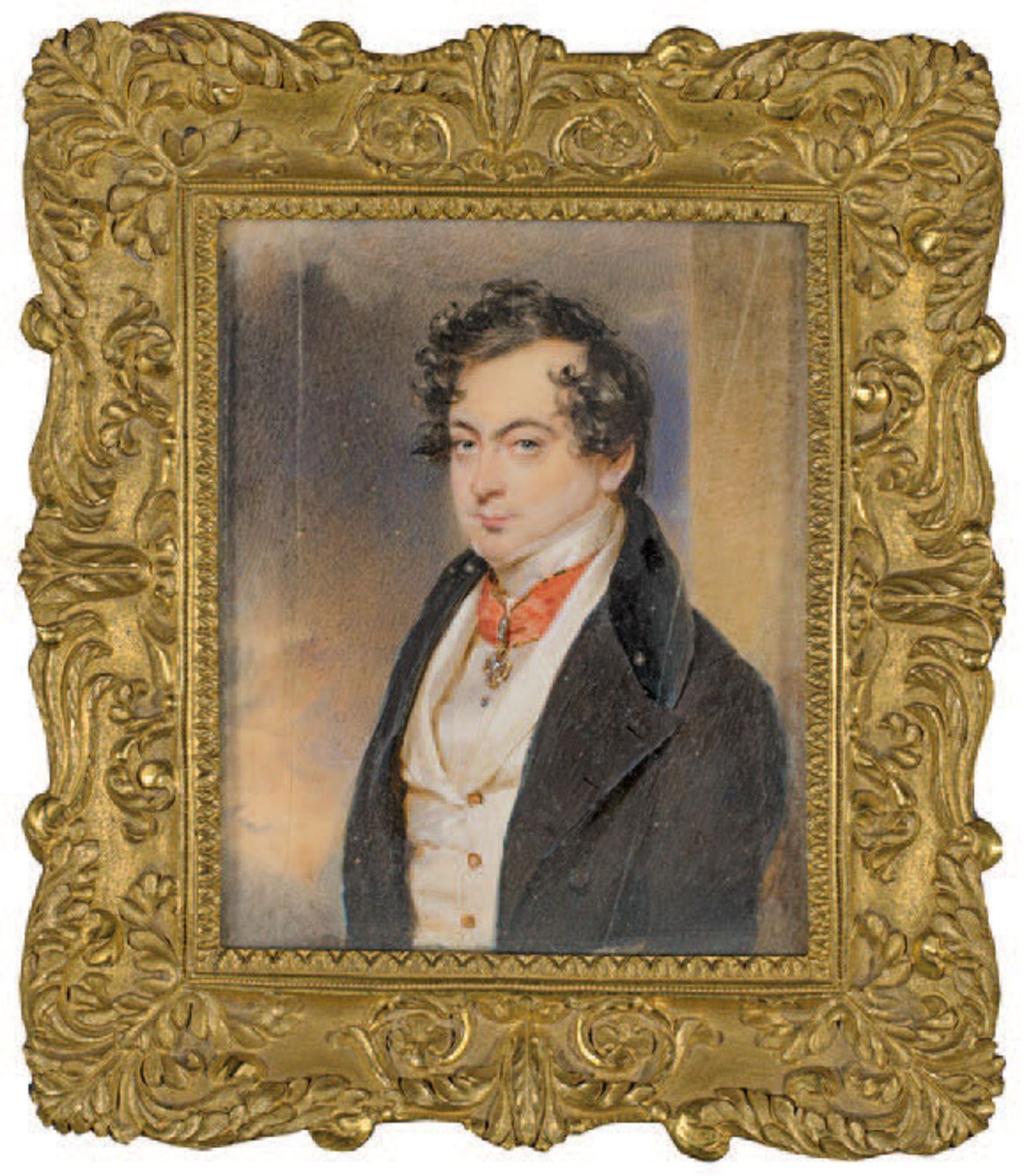 Moritz Michael Daffinger
(1790–1849)
Junger Mann mit Orden
Gouache auf Elfenbein
rechts oberhalb der