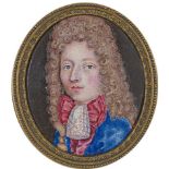 Pierre Huaud
(1647–ca. 1698)
Umkreis
Portrait d'un jeune homme
1691
Emailmalerei
rückseitig