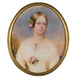 Emmanuel Peter
(1799–1873)
Bildnis einer jungen Dame in weissem Kleid
Gouache auf Elfenbein
rechts