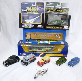 CORGI DIE CAST MODELS including; Volvo Bus, Knights of Old Arctic 50th Anniversary, 100 years of