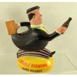 A BESWICK "DOUBLE DIAMOND" BAR TOP WATER JUG no.1517 in the form of a business man on the run,