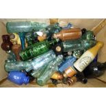 A LARGE QUANTITY OF VICTORIAN DUMP DUG BOTTLES includes; Codd's, Ginger Beer etc., together with a