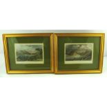 AFTER T. ALLOM "Crummock Water, Cumberland" and "Storrs Hall, Windermere Lake, Westmorland" two