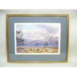 AFTER JOHN CYRIL HARRISON "Blackgame in The Cairngorms" a limited edition colour Print, no.239/