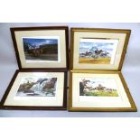 AFTER NORMAN THELWELL Four Limited Edition Colour Prints, including "Tote Double", by The Tryon