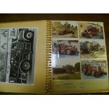 A PHOTOGRAPHIC ALBUM OF SHOWMAN'S VEHICLES, photographs from the 1940's, 50's, 60's, of fairgrounds,