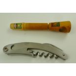 A HARDY'S CORKSCREW and a boxwood CORKSCREW