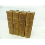 "THE WORKS OF PETER PINDAR ESQ" with a copious index in four half calf volumes, London printed by