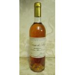 CHATEAU DE SEGUR 1986 Barsac, Grand Vin de Sauternes, Fournier, 1 bottle