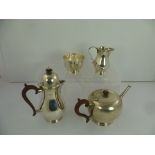 ROBERTS & DORE A COMPOSITE SUITE OF FOUR-PIECE TEA AND COFFEE SERVICE, comprising a Queen Anne style