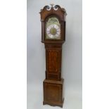 WILKINSON, WIGTON A 19TH CENTURY OAK LONGCASE CLOCK (with later alterations) the dial engraved