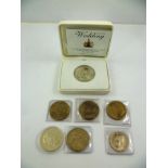 A SMALL COLLECTION OF UK SILVER COINS to include1893 Crown, 1915 half Crown, 2011 Royal Wedding £5