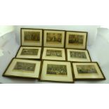 A QUANTITY OF EARLY 19TH CENTURY PRINTS after Cruickshank, includes; "Cribb's Parlour-Introducing