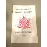 A ROYAL OPERA HOUSE, COVENT GARDEN PROGRAMME for the 1953 Ballet season, the cover signed "Margot