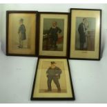 FOUR VANITY FAIR SPY PRINTS includes; "The Colonies", and other Statesmen type figures, 31.5 x 18.