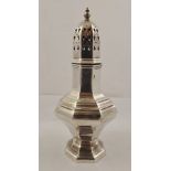 RICHARDS AND KNIGHT A GEORGIAN DESIGN SUGAR CASTER, London 1963, 152g