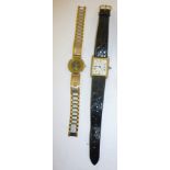 A TANK WRIST WATCH, together with a "JEAN BARTIN" Swiss Lady's wrist watch with associated strap
