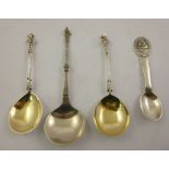 *** WITHDRAWN *** THOMAS SMILY TWO VICTORIAN SILVER DESSERT SPOONS