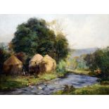 ARCHIBALD KAY R.S.A., R.W.S. (1860 - 1935) Framed, signed, Scottish oil on canvas, landscape scene