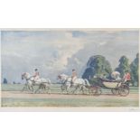 SIR ALFRED JAMES MUNNINGS, P.R.A., R.W.S. (1878-1959) Framed, signed in pencil to margin, coloured