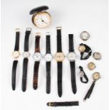 A lot to include a collection of wrist watches, part wrist watches and some without straps, to