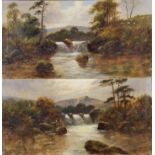 SYDNEY YATES JOHNSON. A pair of unframed, signed, dated 1922, oils on canvas, inscribed on