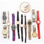 A collection of various wrist watches to include the names Sekonda, Pulsar, Citizen, etc. along with