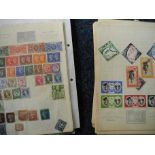 A folder of Great Britain stamps together with a folder of Foreign stamps.