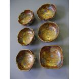 Six twentieth century miniature satsuma bowls.