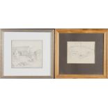 HENRY (HARRY) EPWORTH ALLEN R.B.A., P.S. (1894 - 1958) Two framed, signed, pencil sketches on paper,