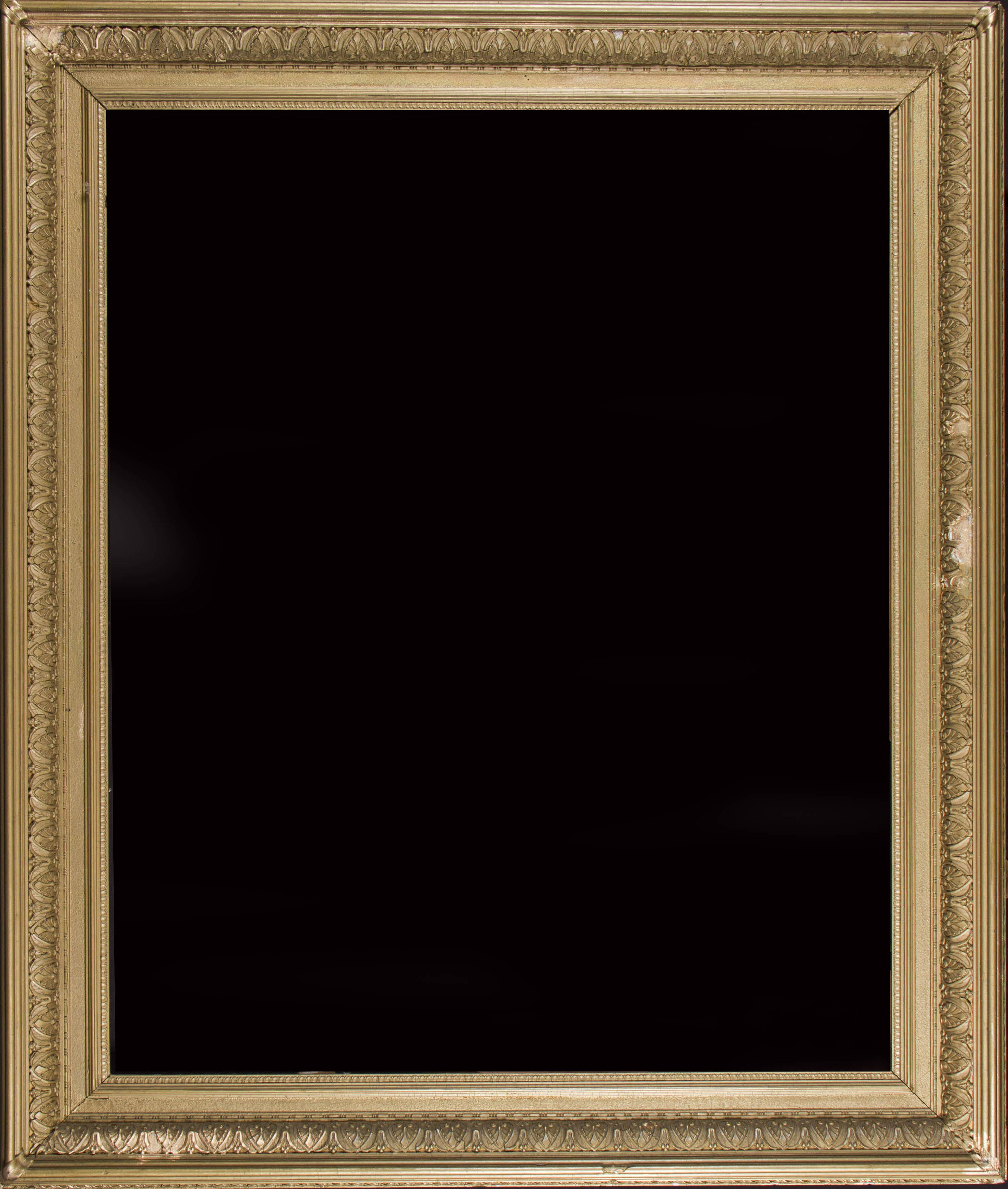 Two large rectangular decorative gilt frames, approx. rebate: 72cm x 91.5cm, (2). - Image 2 of 2