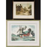 JAMES PRIDDEY R.B.S.A., F.R.S.A. (1916 - 1980) Two framed, prints on paper, to include one signed