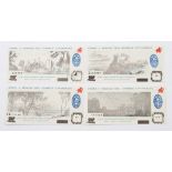 A group of four Welsh Castle Series bank notes in 10 shillings, £1, £5 and £10 values. (4)