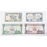A group of four Scottish bank notes to include Cyldesdale & North of Scotland Bank Limited £1, £5