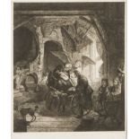 ANTOINE DE MARCENAY DE GHUY (1724 - 1811) Framed, signed in plate, 18th Century etching on paper,