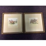 Four framed and glazed equestrian prints by Mandy Shepherd.