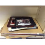 A collection of autographed boxing photographs.